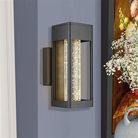 Emliviar LED Indoor Outdoor Wall Light Wall Sconce In Black Finish