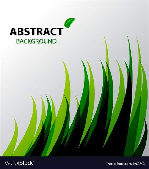 Abstract Green Grass Background Royalty Free Vector Image