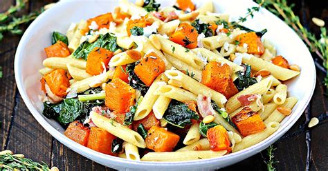 Roasted Butternut Squash Pasta With Kale The Foodie Physician