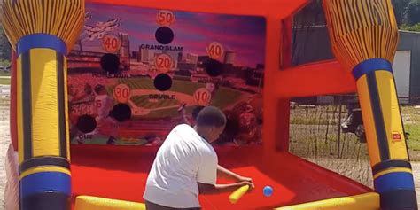 Batter Up Baseball Inflatable Game Bounce Universe Party Rentals LLC