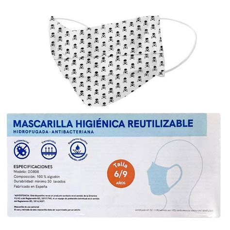 Mascarilla Infantil Higi Nica Reutilizable Hasta Lavados Talla