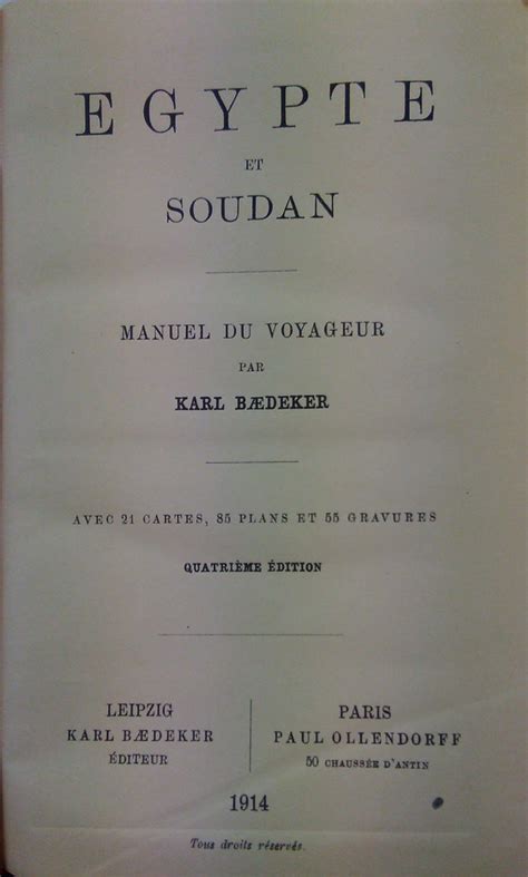 Egypte Et Soudan Manuel Du Voyageur Karl Baedeker Flickr