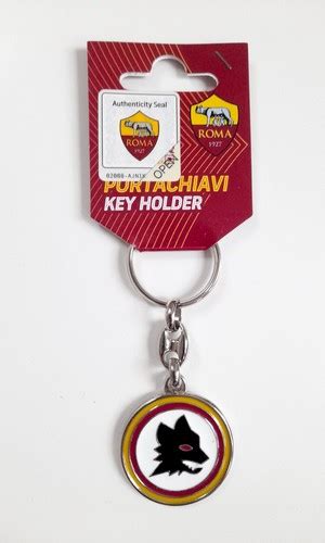 As Roma Old Crest With Wolf One Side Keyring Official Product Keyrings