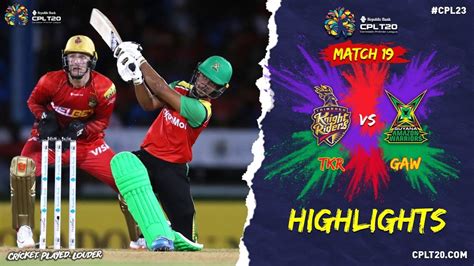 Highlights Trinbago Knight Riders Vs Guyana Amazon Warriors CPL