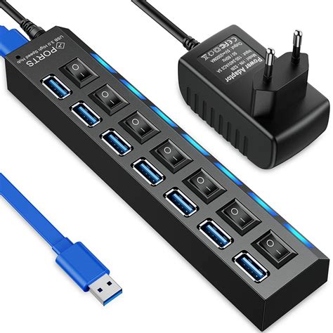 Usb Hub 3 0 Usb 3 0 Hub Multi Usb Splitter 3 Hab Use Power Adapter