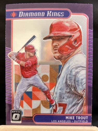 2021 Panini Donruss Diamond Kings Optic14 Mike Trout Ebay