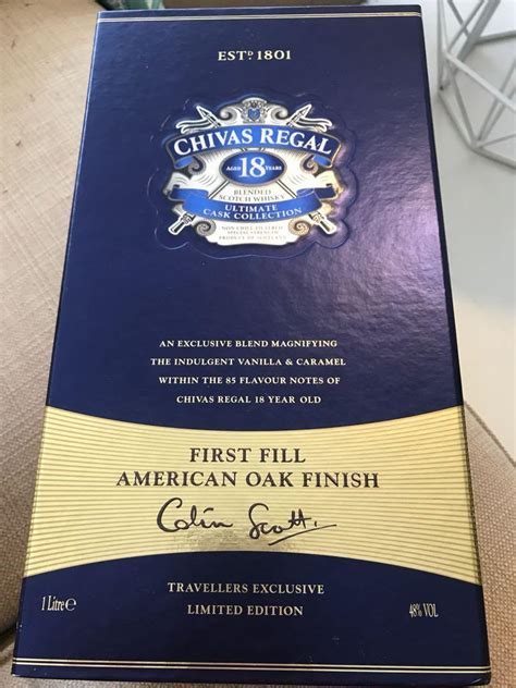 Litre Chivas Regal Years Ultimate Cask Collection Food Drinks