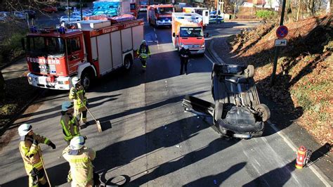 Unfall auf der Talstraße in Lüdenscheid