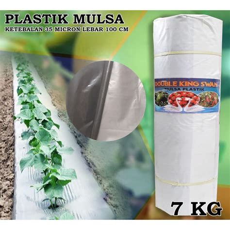 Jual Plastik Mulsa Hitam Perak Lebar Cm Micron Kg Shopee