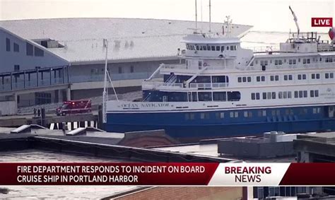 Cruise Ship Fire Passengers Evacuated Portland Usa