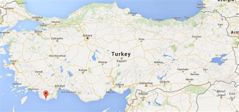 Where is Kas on map Turkey