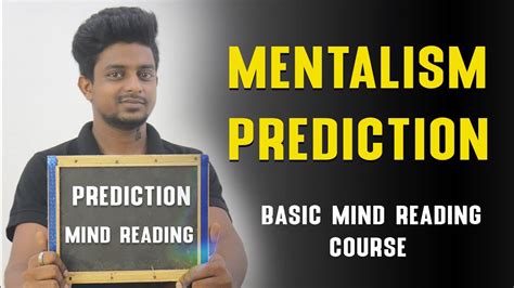 Mind Reading Prediction Trick Mind Reader Course Mentalism In Hindi