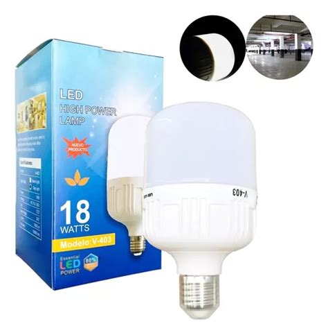 Focos Led De Luz Blanca 6500k E27 18w El Ahorro De Energía Meses sin