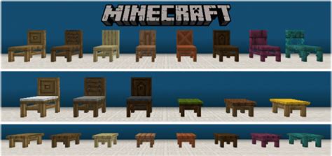 Wooden Chairs Minecraft Addon Mod