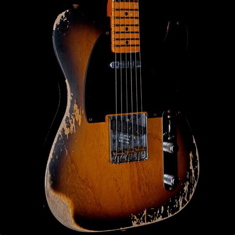 Fender Custom Shop 1952 Telecaster Heavy Relic Streamlined U Maple Neck 2 Tone Sunburst