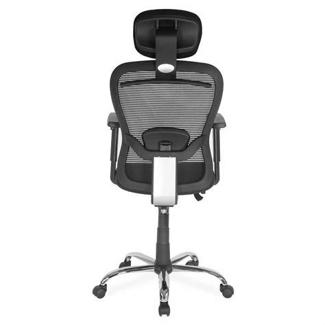 Fabric Nilkamal Alba High Back Kts Office Chair Fixed Arm Black At Rs