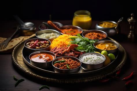 Premium Photo Exquisite Presentation Of Indian Fusion Cuisine