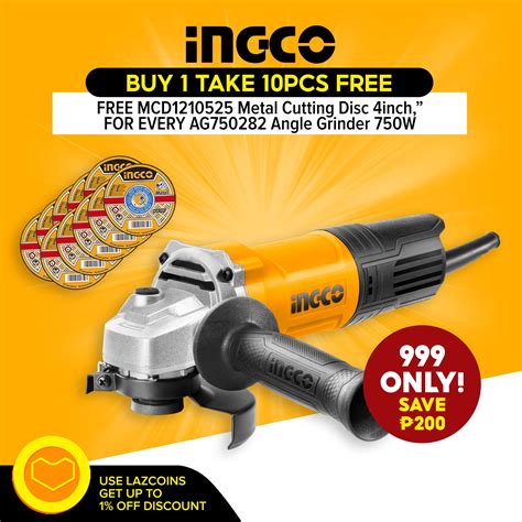 Ingco Electric Angle Grinder Ag W With Free Disc Ag