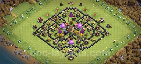 Farming Base Th8 Max Levels With Link Town Hall Level 8 Base Copy