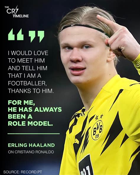 The Cr Timeline On Twitter Erling Haaland Looks Up To Cristiano