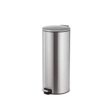 Style Selections 30 Liters Stainless Steel Commercial Indoor Trash Can ...