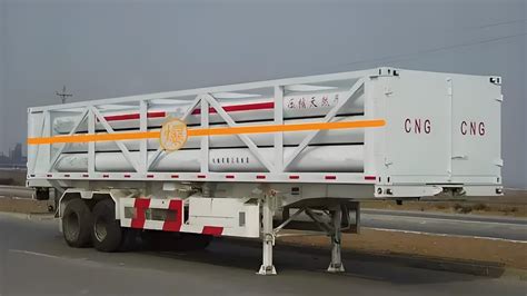 Axles Ft Ft Transport Cng Container Cng Tube Skid Trailer China