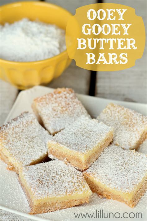 Ooey Gooey Butter Bars | TheBestDessertRecipes.com