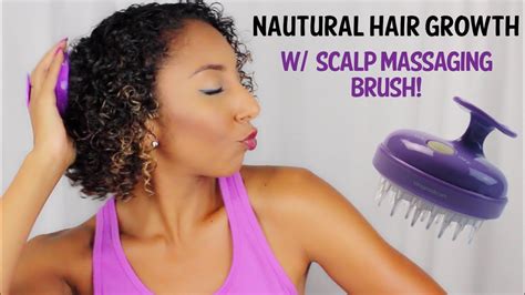 Natural Hair Growth W Scalp Massaging Brush Biancareneetoday Youtube