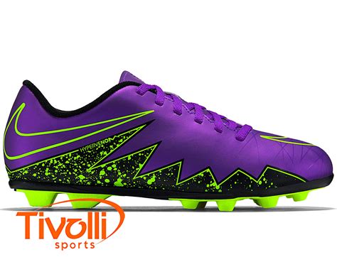 Chuteira Campo Nike Jr Hypervenom Phelon Ii Fg