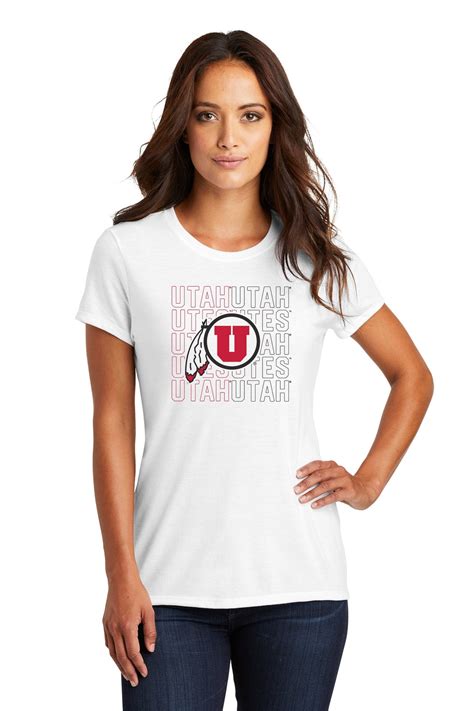 Womens Utah Utes Tshirt Utah Utes Womens Shirt Utah Utes Tri Blend