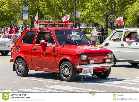 Polski Fiat 126p during the Polish Consitution Day Parade Editorial ...