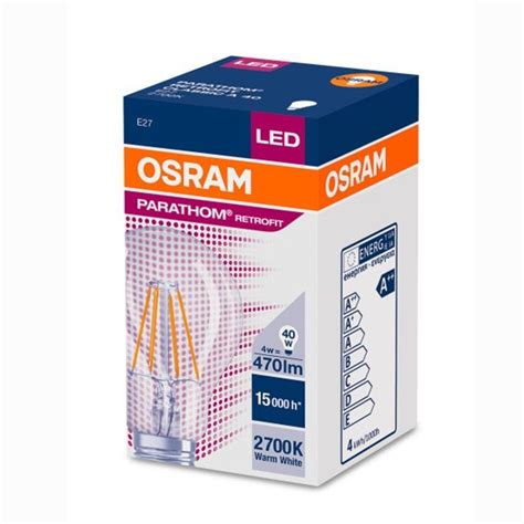 Osram PARATHOM LED E27 4W 40W 470lm 2700K Warm White Bulb