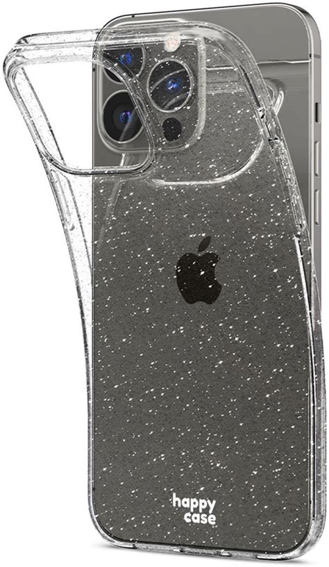 HappyCase Διάφανη Θήκη Σιλικόνης Apple iPhone 13 Pro Glitter Print