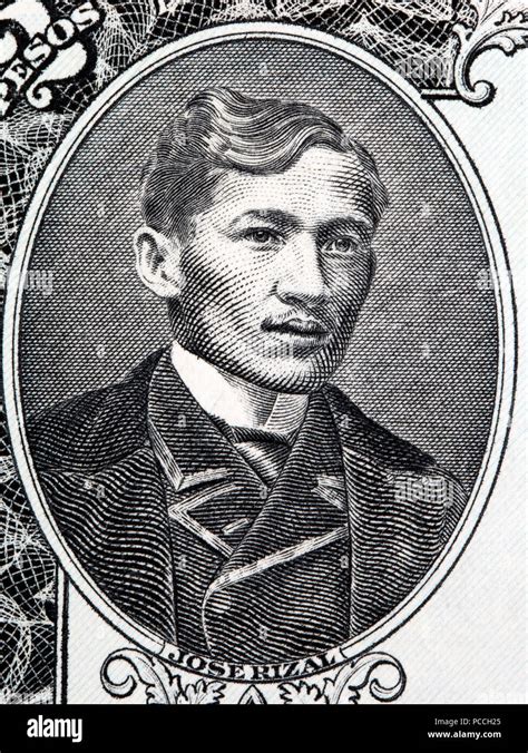 Jose Rizal Portrait From Philippine Money Stock Photo Alamy