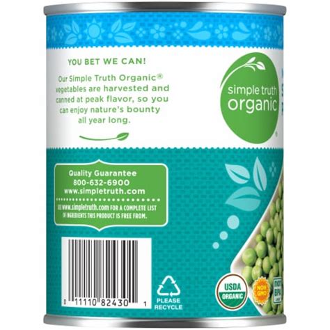 Simple Truth Organic No Salt Added Peas Oz Kroger