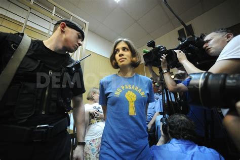 Pussy Riot Singer Wears A No Gods No Masters T Shirt No Gods No Masters