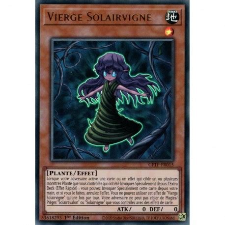 Carte Yu Gi Oh Vierge Solairvigne Ur Gftp