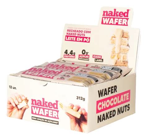 Wafer Leite Em Pó Chocolate Branco g Kit un Naked Nuts MercadoLivre