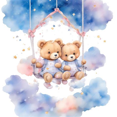 Premium Photo | Adorable Bear Watercolor Drawing