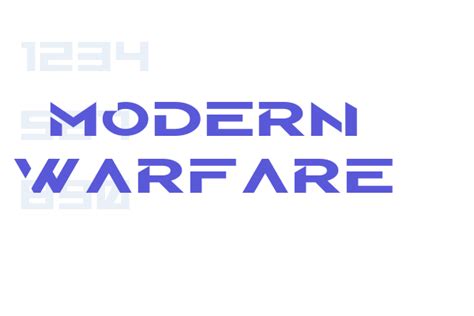 MODERN WARFARE - Font Free Download