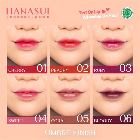 Jual Hanasui Tintdorable Lip Stain Lip Tint Indonesia Shopee Indonesia