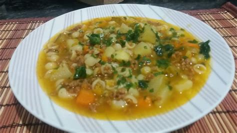 Sopa Carne Mo Da Legumes E Macarr O Deliciosa Receitinhas