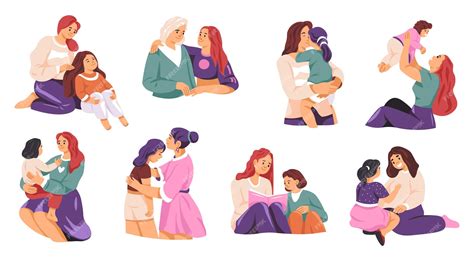 Premium Vector Mother Daughter Bonding Moments Vector