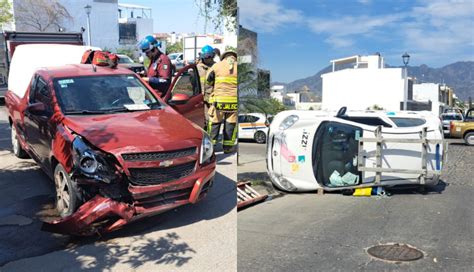 Se Registra Aparatoso Choque Y Volcadura En Fluvial Vallarta