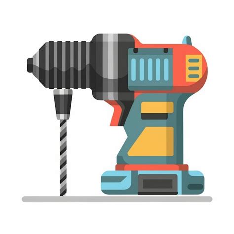 Premium Vector Drill Machine Illustration