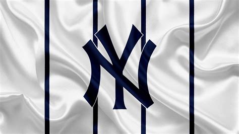 New York Baseball Log With White Background And Blue Lines K Hd