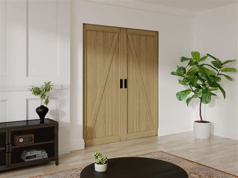 Porte Coulissante Double Avec Syst Me Galandage En Bois Et Mdf