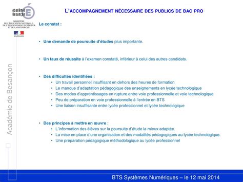 Ppt Bts Systemes Numeriques Lyc E Jules Haag Besan On Laccueil Des