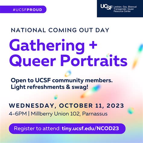 National Coming Out Day Community Gathering | LGBTQ Resource Center