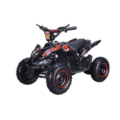 BIKEROAD Quad Electrique Raptor 800W Noir Avec LED Quad Enfant